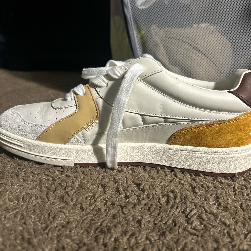 Palm Angels White and Yellow Sneakers - Picture 3 of 9